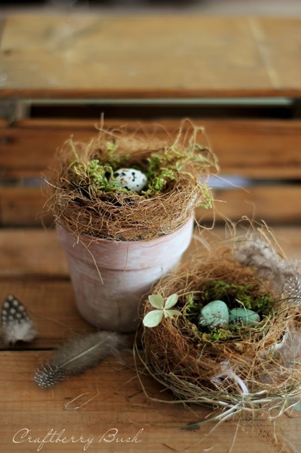 DIY Bird Nests by Craftberry Bush