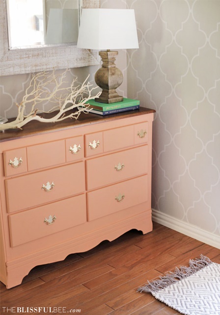 Coral Console in Neutral Entryway