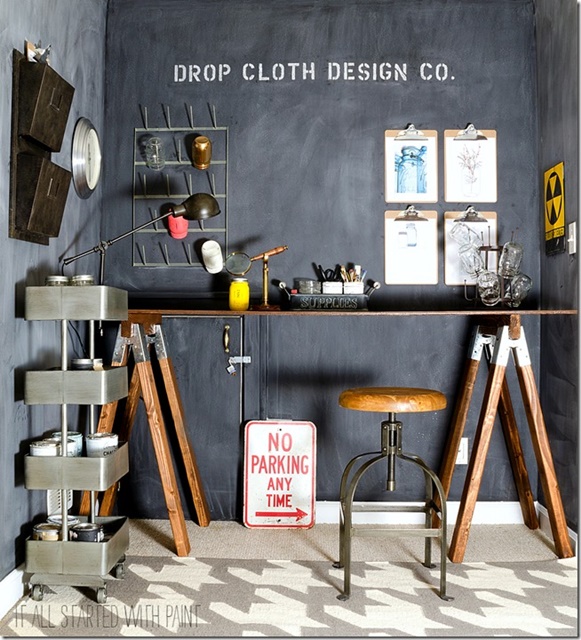 Industrial Style Work Space