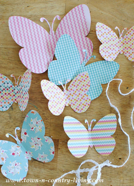 Free Printable to make paper butterflies