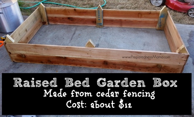 Make raised garden beds for $12