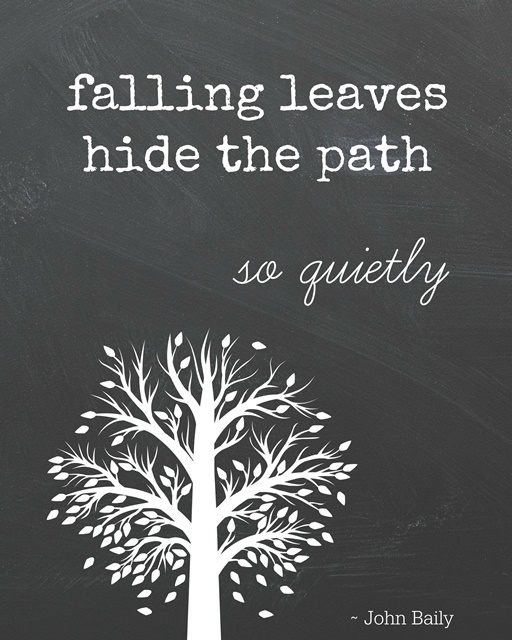 Free Fall Printable. Falling Leaves Quote