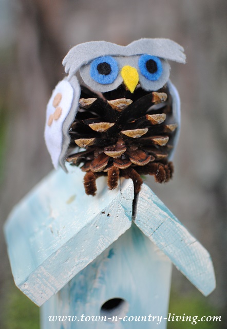 How to Make Pine Cone Owls