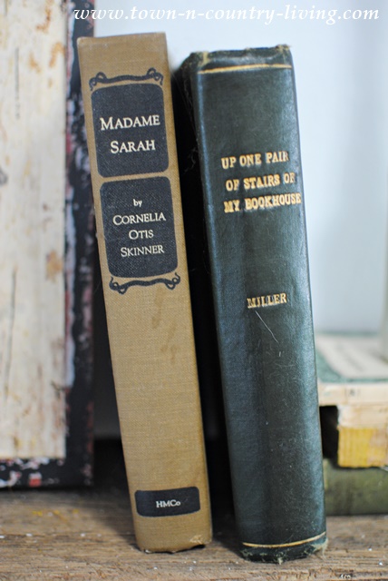 Decorating with Vintage Books